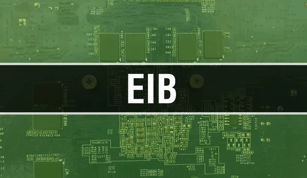 Eib Com Tecnologia Placa Mãe Digital Eib Placa Circuito Computador — Fotografia de Stock