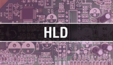 Devre Tahtası Elektronik soyut teknoloji arka planında yazılmıştı yazılım geliştiricisi ve Bilgisayar betiği. Entegre devrelerin HLD konsepti. HLD entegre devre ve direnç