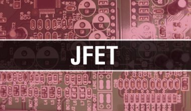 Yazılım geliştiricisi ve bilgisayar yazılımının elektronik soyut teknoloji arka planında JFET metni yazıldı. JFET entegre devreler konsepti. JFET entegre devre ve direnç