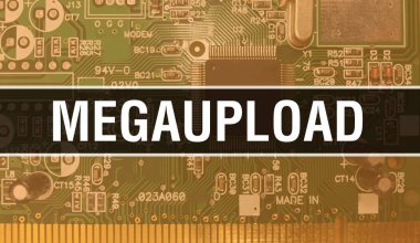 Teknoloji Anakart Dijital ile Megaupload. Megaupload ve Bilgisayar Devre Kurulu Elektronik Bilgisayar Donanım Teknolojisi Anakart Dijital Çip kavramı. Megaupload uygulamasını entegre ederek kapat