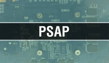 Elektronik bileşenleri entegre devre kartı BackGround.Dijital Elektronik Bilgisayar Donanımı ve Güvenli Veri Kavramı ile PSAP. Bilgisayar anakart ve PSAP. PSAP Bütünleşik Devre Domuzu