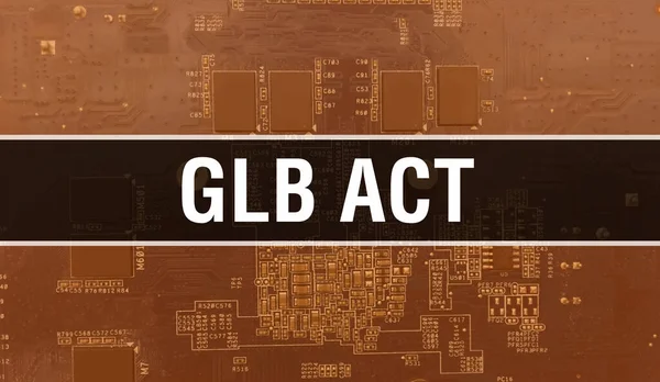 Lei Glb Com Tecnologia Placa Mãe Digital Glb Act Computer — Fotografia de Stock