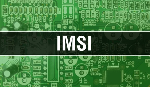 Imsi Pozadím Technologie Electronic Computer Hardware Abstraktní Pozadí Elektronickým Integrovaným — Stock fotografie