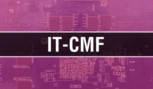 Концепция Cmf Электронной Интегральной Схемой Печатной Плате Cmf Технологией Chip — стоковое фото
