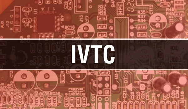 Ilustração Conceito Ivtc Usando Chip Computador Placa Circuito Ivtc Close — Fotografia de Stock