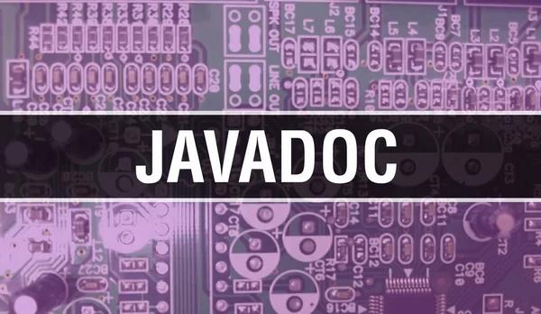 Koncepcja Javadoc Płytą Główną Komputera Tekst Javadoc Napisany Technologii Płyta — Zdjęcie stockowe