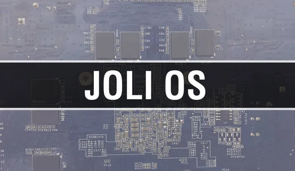 Concept Joli Avec Circuit Intégré Électronique Sur Circuit Imprimé Joli — Photo