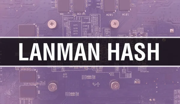 Lanman Hash Elektronikus Alkatrészek Integrált Áramkör Háttér Digitális Elektronikus Számítógép — Stock Fotó