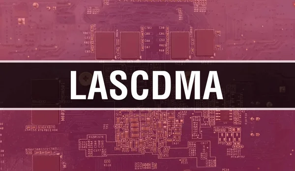 Concept Lascdma Avec Circuit Intégré Électronique Sur Circuit Imprimé Lascdma — Photo