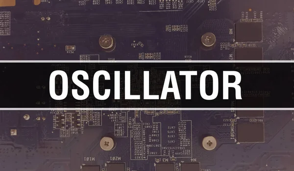 Teknoloji Anakartlı Oscillator Oscillator Computer Circuit Board Electronic Computer Hardware — Stok fotoğraf