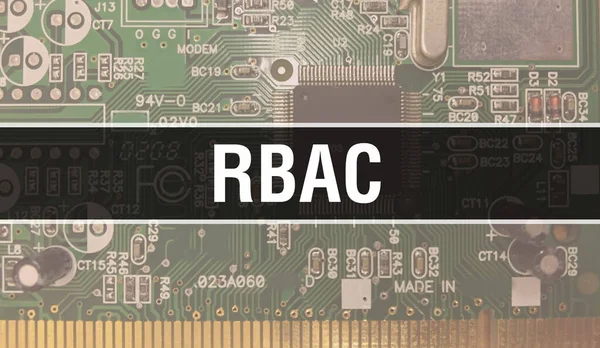 Rbac 디지털 Rbac 컴퓨터 컴퓨터 하드웨어 디지털 회로보어 Rbac — 스톡 사진