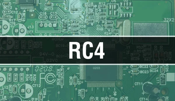 Rc4 Avec Arrière Plan Technologie Matériel Informatique Électronique Résumé Avec — Photo