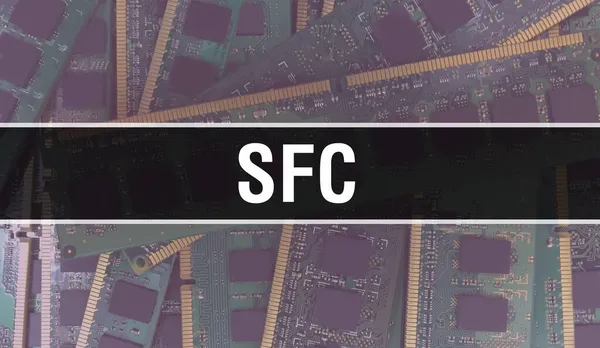 Sfc Met Technologie Moederbord Digital Sfc Computer Circuit Board Elektronische — Stockfoto