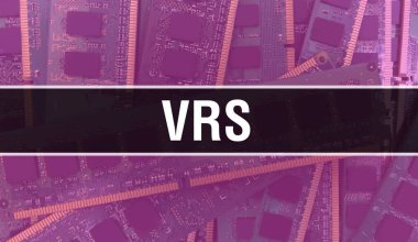Entegre devre kartında elektronik bileşenleri olan VRS. Dijital Elektronik Bilgisayar Donanımı ve Güvenli Veri Konsepti. Bilgisayar anakart ve VRS. VRS Entegre Devre Domuzu