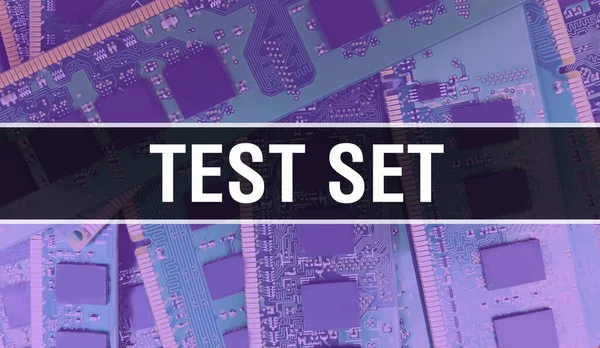 Teknoloji Anakart Dijital Ile Test Seti Test Set Bilgisayar Devresi — Stok fotoğraf