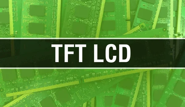 Tft Lcd Υπόβαθρο Τεχνολογίας Ηλεκτρονικού Υλικού Υπολογιστών Αφηρημένο Φόντο Ηλεκτρονικό — Φωτογραφία Αρχείου