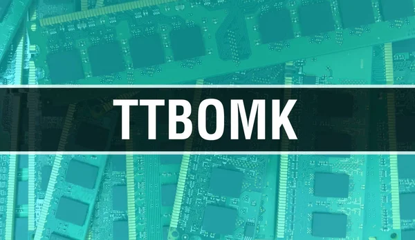Ttbomk Concept Μητρική Πλακέτα Υπολογιστή Ttbomk Κείμενο Γραμμένο Στην Τεχνολογία — Φωτογραφία Αρχείου