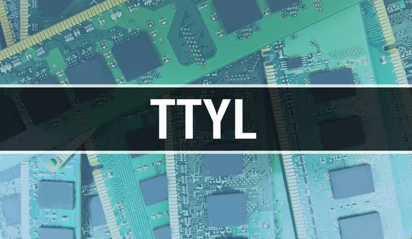 Ttyl Met Technology Motherboard Digital Ttyl Computer Circuit Board Electronic — Stockfoto