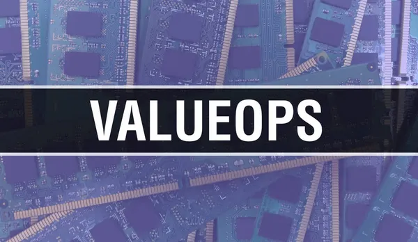 Valueops Интегрированными Компонентами Плате Background Digital Hardware Secure Data Материнская — стоковое фото