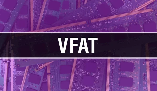 Vfat Technológia Alaplap Digitális Vfat Computer Circuit Board Elektronikus Számítógép — Stock Fotó