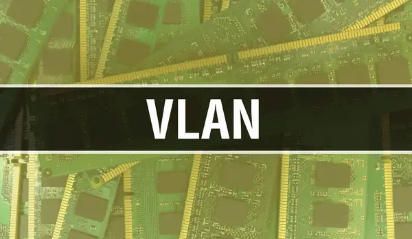 Vlan Technológia Alaplap Digitális Vlan Computer Circuit Board Elektronikus Számítógép — Stock Fotó