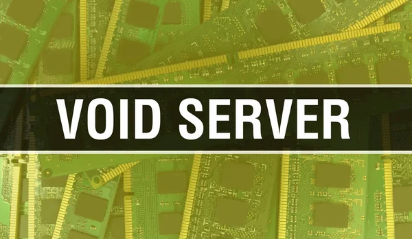 Void Szerver Technológia Alaplap Digitális Void Server Computer Circuit Board — Stock Fotó