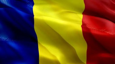 Chad Flag Motion Loop videosu rüzgarda dalgalanıyor. Gerçekçi Chad Flag geçmişi. Chad seyahat bayrak döngüsü kapanışı 1080p Tam HD 1920X1080 görüntü. Chad Asia 'nın ülke bayrakları film ve haber videolarını kaydetti