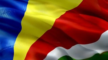 Seyşeller bayrağı rüzgarda sallanan hareket döngüsü videosu. Gerçekçi Seychellois Flag geçmişi. Seyşeller Adası Bayrak Döngüsü Kapanışı 1080p Tam HD 1920X1080 görüntüsü. Seyşeller Afrika ülkesi film ve haber videolarını bayraklandırdı