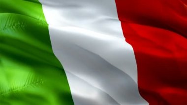 İrlanda dalgalanan bayrak. Ulusal 3d İrlanda bayrağı sallayarak. İrlanda sorunsuz döngü animasyon iz. İrlanda bayrağı Hd çözünürlük arka plan. İrlanda bayrağı Closeup 1080p Full Hd video sunum için