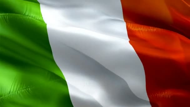 イタリア手を振る旗 イタリア国旗を振ってします イタリアのシームレスなループ アニメーションのサイン イタリア国旗 解像度背景 イタリアの国旗のプレゼンテーションのクローズ アップ 1080 ビデオ — ストック動画