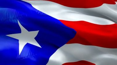 Porto Riko bayrağı havada sallanan hareket döngüsü videosu. Gerçekçi Porto Riko Bayrağı geçmişi. Porto Riko Bayrağı Kapanış Çekimi 1080p Tam HD 1920X1080 görüntü. Porto Riko Karayipleri film ve haber videolarını bayraklandırdı