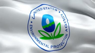 Çevre Koruma Ajansı logosu. Ulusal 3d Kızılhaç logosu sallanıyor. Çevre Koruma Ajansı 'nın kusursuz yaşam belirtisi. Kızıl Haç bayrağı HD Arka plan - New York, 4 Temmuz 2021