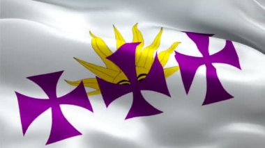 İspanyol Halkı logosu. Ulusal 3D Hispanik logosu. İspanyol halkının kusursuz bir animasyon olduğuna dair bir işaret. İspanyol bayrağı HD Arka plan - New York, 4 Temmuz 2021