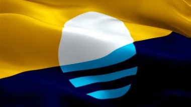Milwaukee logosu. Ulusal 3D Milwaukee Bayrağı sallanıyor. Milwaukee 'nin kusursuz animasyonunun işareti. Milwaukee Bayrağı HD Arkaplan - New York, 4 Temmuz 2021