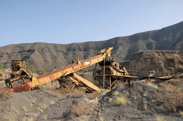 Rouillé vieux sable machines — Photo