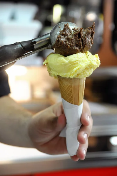 Preparación de helado — Foto de Stock