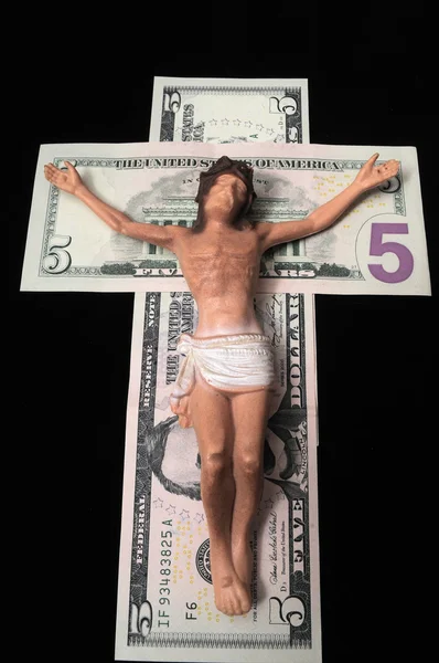 Christus en geld — Stockfoto