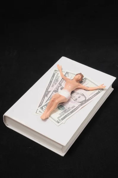 Christus und Geld — Stockfoto