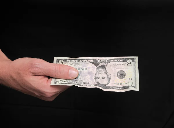 Buruşuk kağıt para — Stok fotoğraf