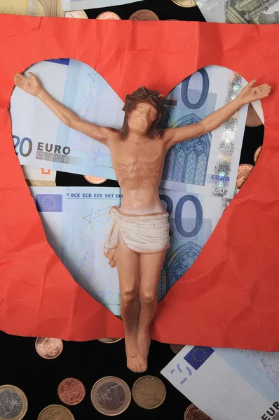 Cristo y el dinero — Foto de Stock