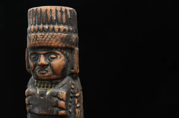 Starověké mayské socha — Stock fotografie