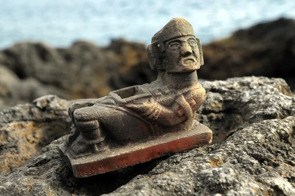 玛雅人雕像 — 图库照片