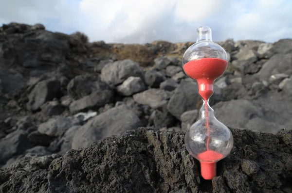 Sanduhr aufgegeben — Stockfoto