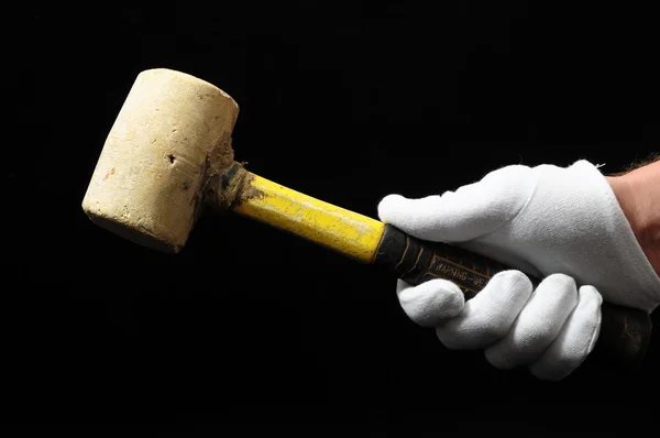 Hammer und Hand — Stockfoto