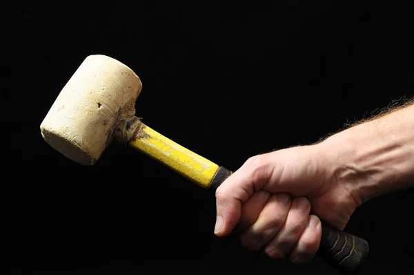 Hammer und Hand — Stockfoto