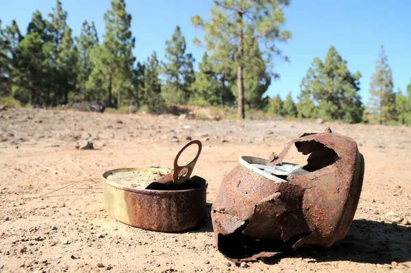 Lata oxidada — Foto de Stock