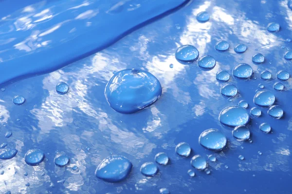 Blue Water Drops — Stock Photo, Image