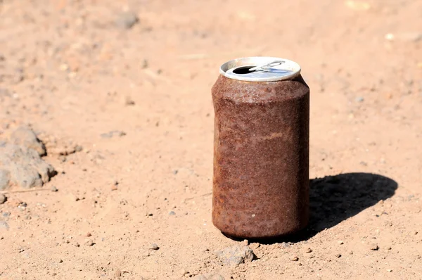 Lata oxidada — Foto de Stock