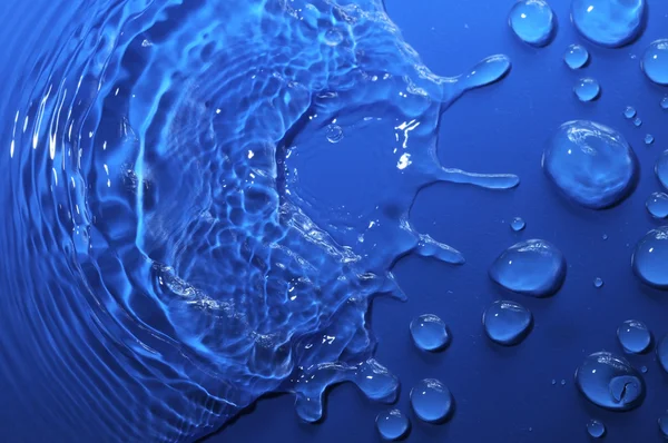 Blue Water Drops — Stock Photo, Image