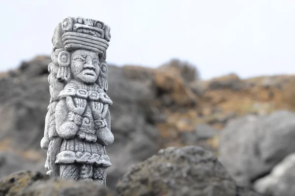 Posąg Majów — Zdjęcie stockowe